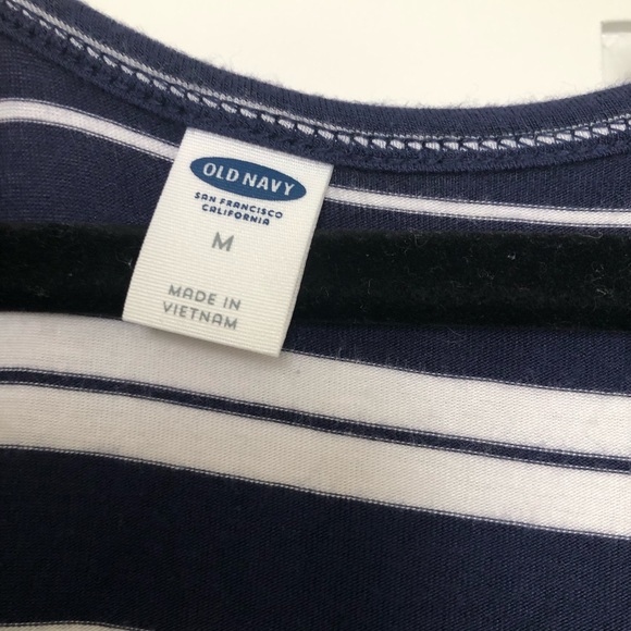 Old Navy Maxi dress Navy Blue and white Medium - Picture 3 of 4